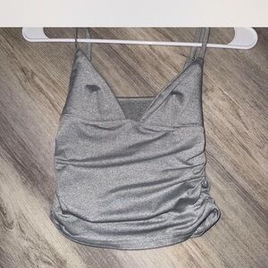 Gray Women's Spaghetti Strap Top